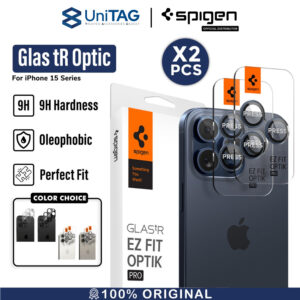 Camera Lens Protector iPhone 15 Pro Max Plus Spigen GlastR Optik Cover