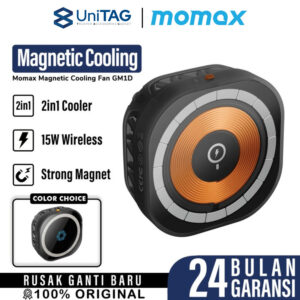 Pendingin HP Momax Fan Cooler MagSafe Wireless Charging Magnetic 15W