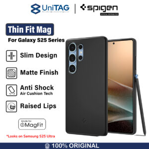 Case Samsung Galaxy S25 Ultra Plus Spigen Thin Fit Magnetic MagFit Slim Anti Crack Cover Casing
