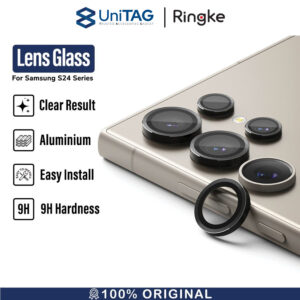 Camera Tempered Glass Samsung Galaxy S24 Ultra Plus Ringke Lens Frame