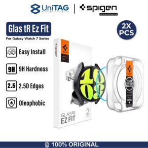 Tempered Glass Samsung Galaxy Watch 7 44mm/40mm Spigen Glas.tR Ez Fit 9H Anti Gores Screen Guard