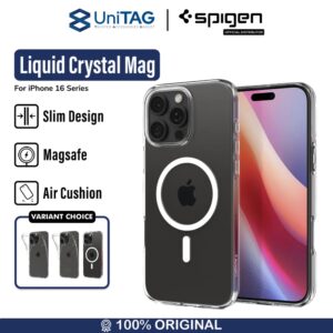 Case iPhone 16 Series Pro Max Plus Spigen Liquid Crystal MagSafe MagFit Clear Soft Casing Anti Shock