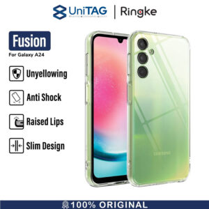 Case Samsung Galaxy A24 Ringke Fusion Anti Crack Clear Hybrid Casing