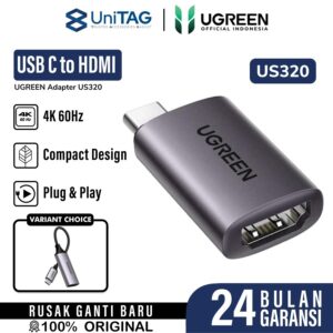 Adapter Port USB Type C Male to HDMI Female UGREEN Converter 4K 60Hz