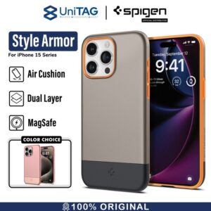 Case iPhone 15 Pro Max Plus Spigen Style Armor MagSafe Matte Casing