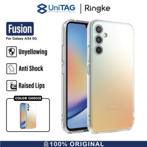Case Samsung Galaxy A34 Ringke Fusion Anti Crack Clear Cover Casing