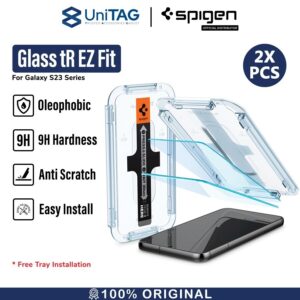 Tempered Glass Samsung Galaxy S23 Ultra Plus Spigen Glas tR EZ Fit 9H