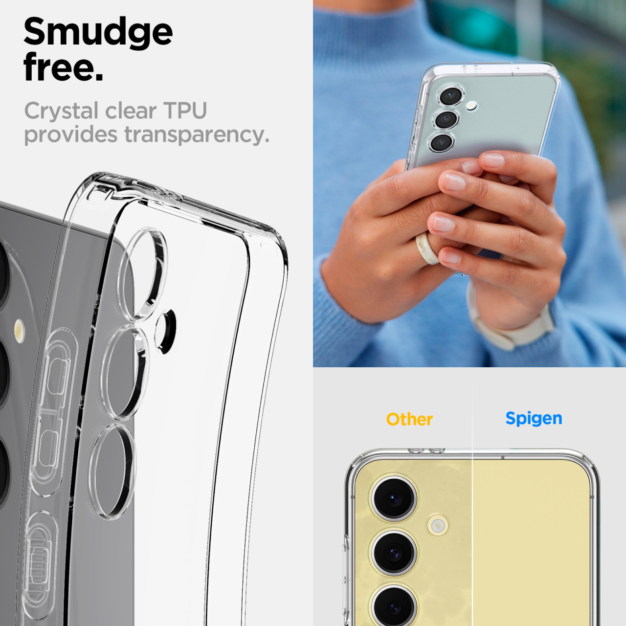 Case Samsung Galaxy S24 FE Spigen Crystal Flex Clear Slim Anti Shock Crack Softcase Cover Casing - Gambar 3