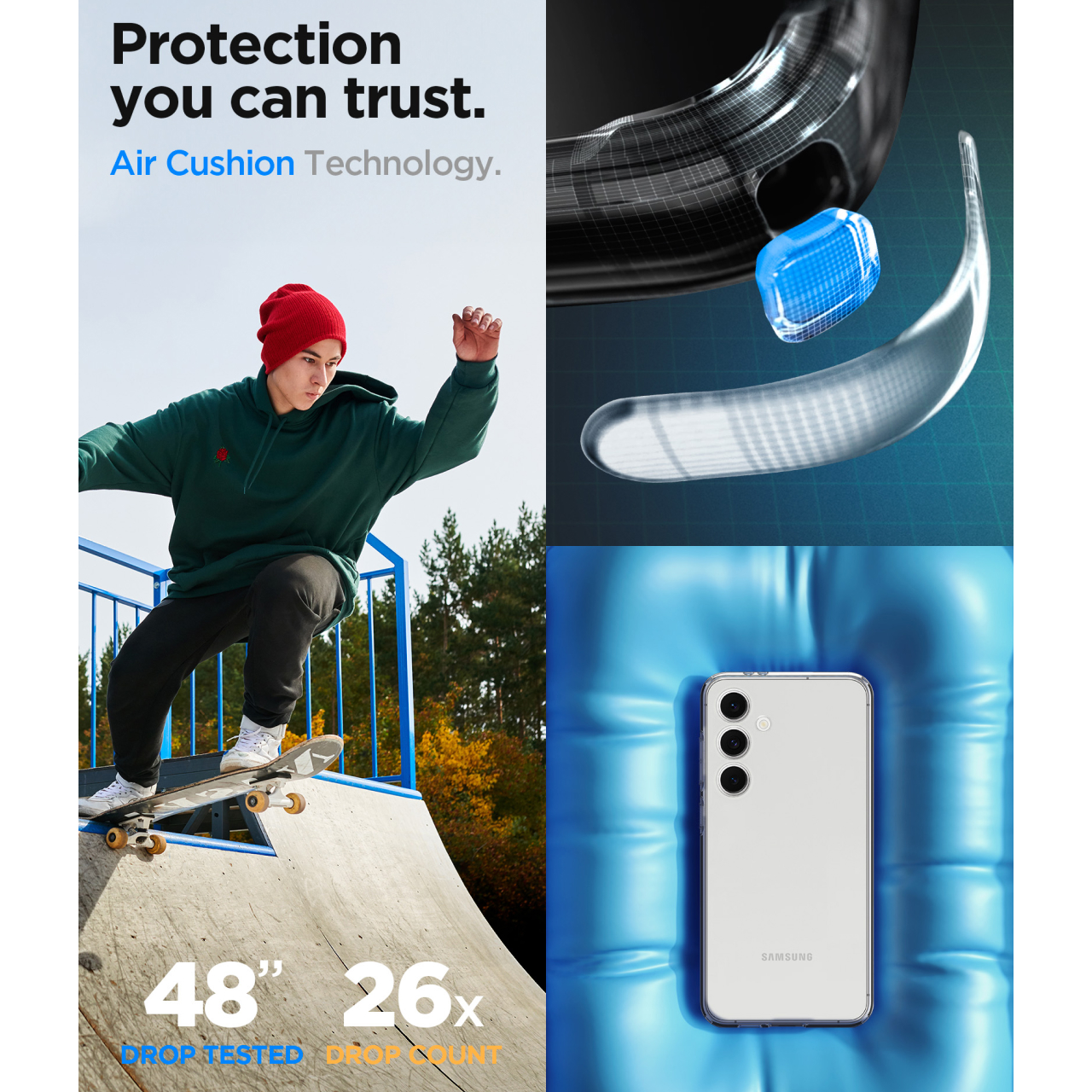 Case Samsung Galaxy S24 FE Spigen Crystal Flex Clear Slim Anti Shock Crack Softcase Cover Casing - Gambar 4