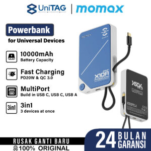 LIMITED EDITION Gundam x Momax 1-Power X Powerbank PD 20W 3in1 iPhone 16 15 Build in Type C 10000Mah