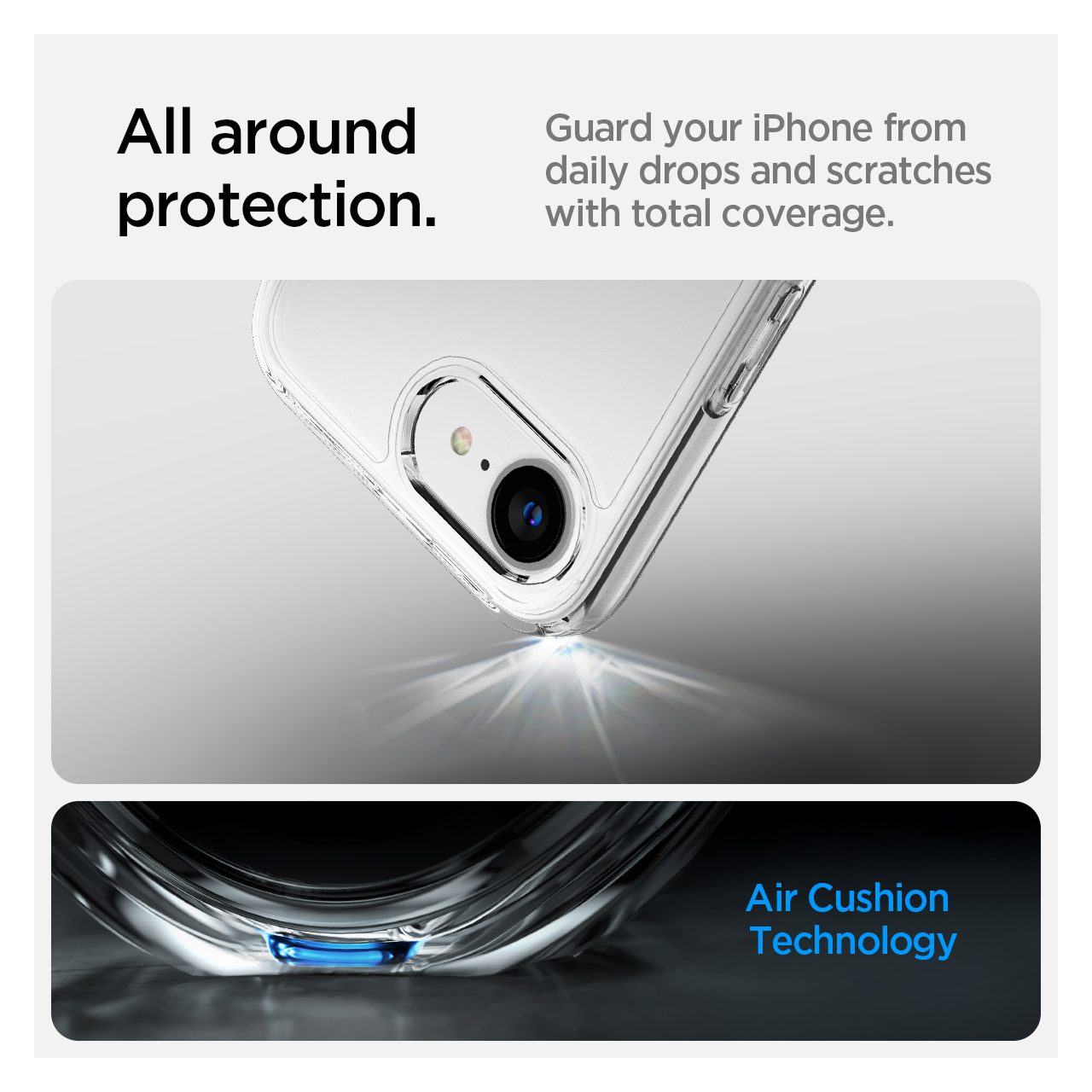 Case iPhone 16e 2025 Series Spigen Crystal Hybrid Clear HD Magfit Magsafe Slim Anti Shock Casing - Gambar 7