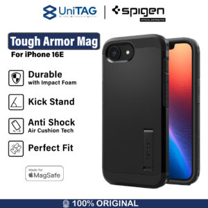 Case iPhone 16e 2025 Series Spigen Tough Armor MagSafe MagFit Kickstand Hardcase Anti Shock Casing