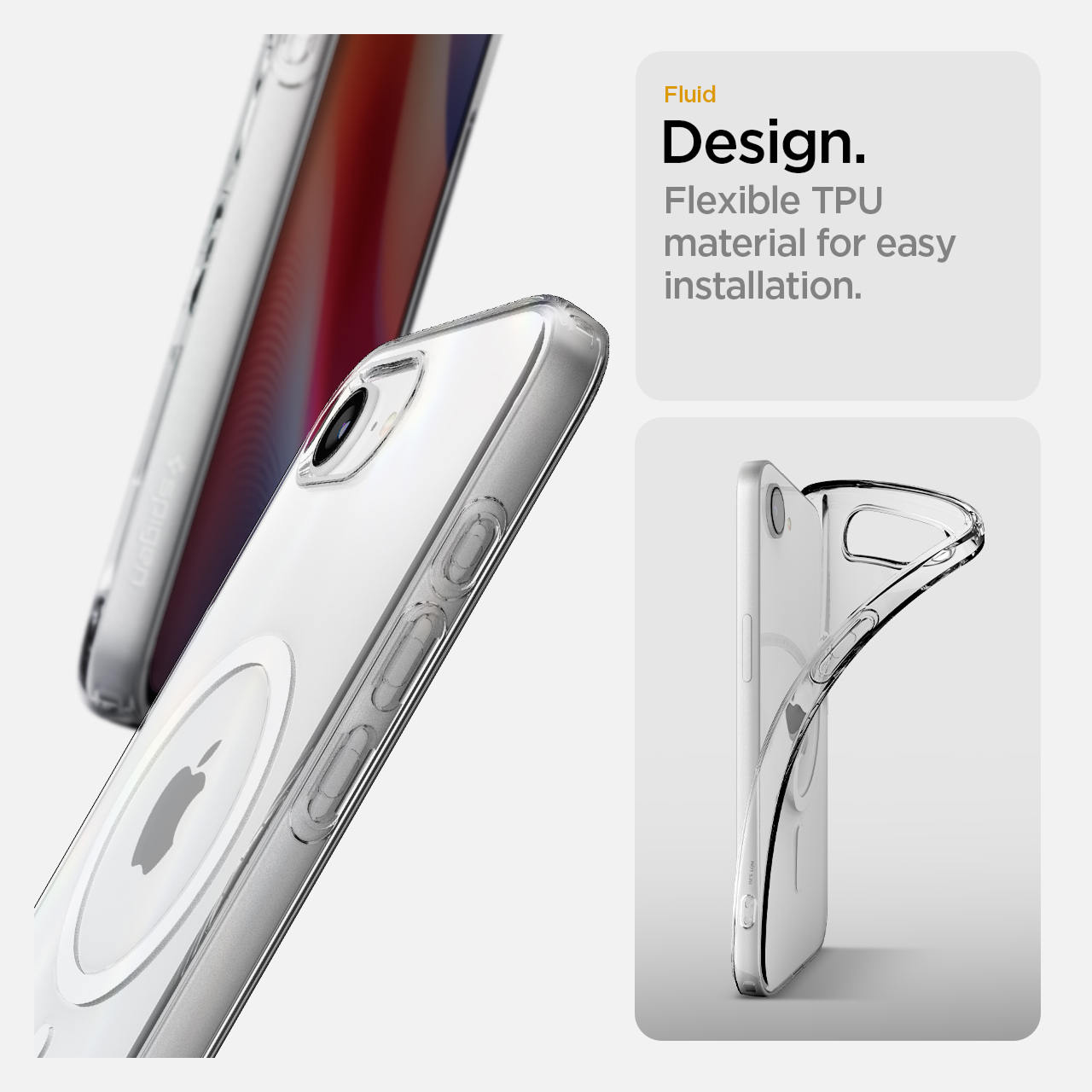 Case iPhone 16e 2025 Series Spigen Liquid Crystal MagSafe MagFit Clear Softcase Casing Anti Shock - Gambar 2