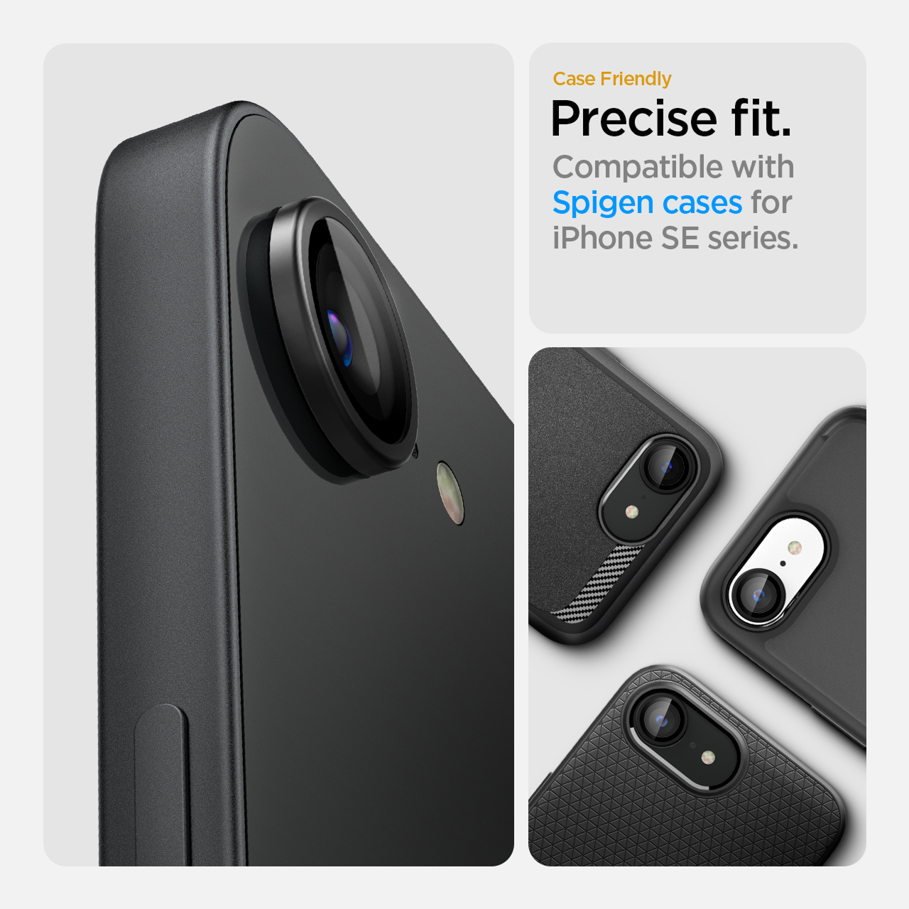 Camera Modul Lens Protector iPhone 16e 2025 Spigen Ez Fit Optik Pro Anti Gores Tempered Glass Clear - Gambar 3
