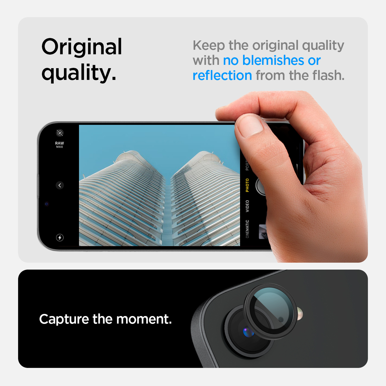 Camera Modul Lens Protector iPhone 16e 2025 Spigen Ez Fit Optik Pro Anti Gores Tempered Glass Clear - Gambar 4