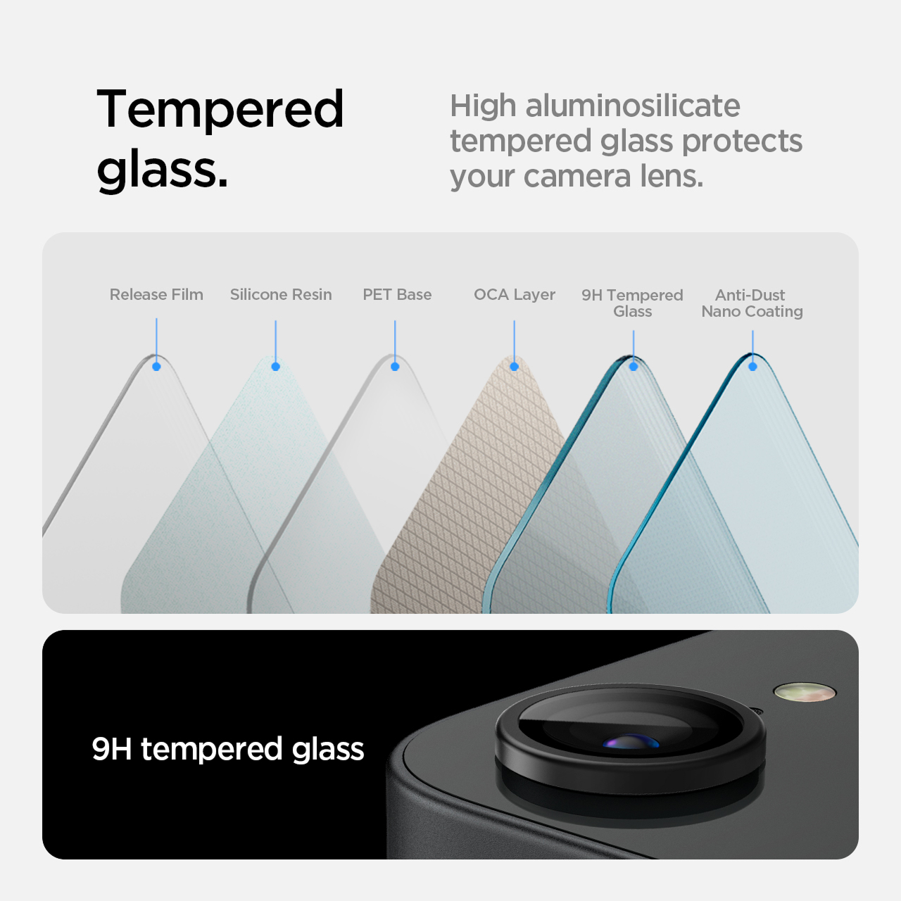 Camera Modul Lens Protector iPhone 16e 2025 Spigen Ez Fit Optik Pro Anti Gores Tempered Glass Clear - Gambar 5