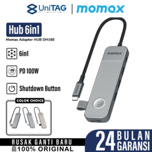 Adapter USB HUB 8/7/6 in 1 Momax Type C PD USB 3.2 HDMI 4K 60Hz 100W