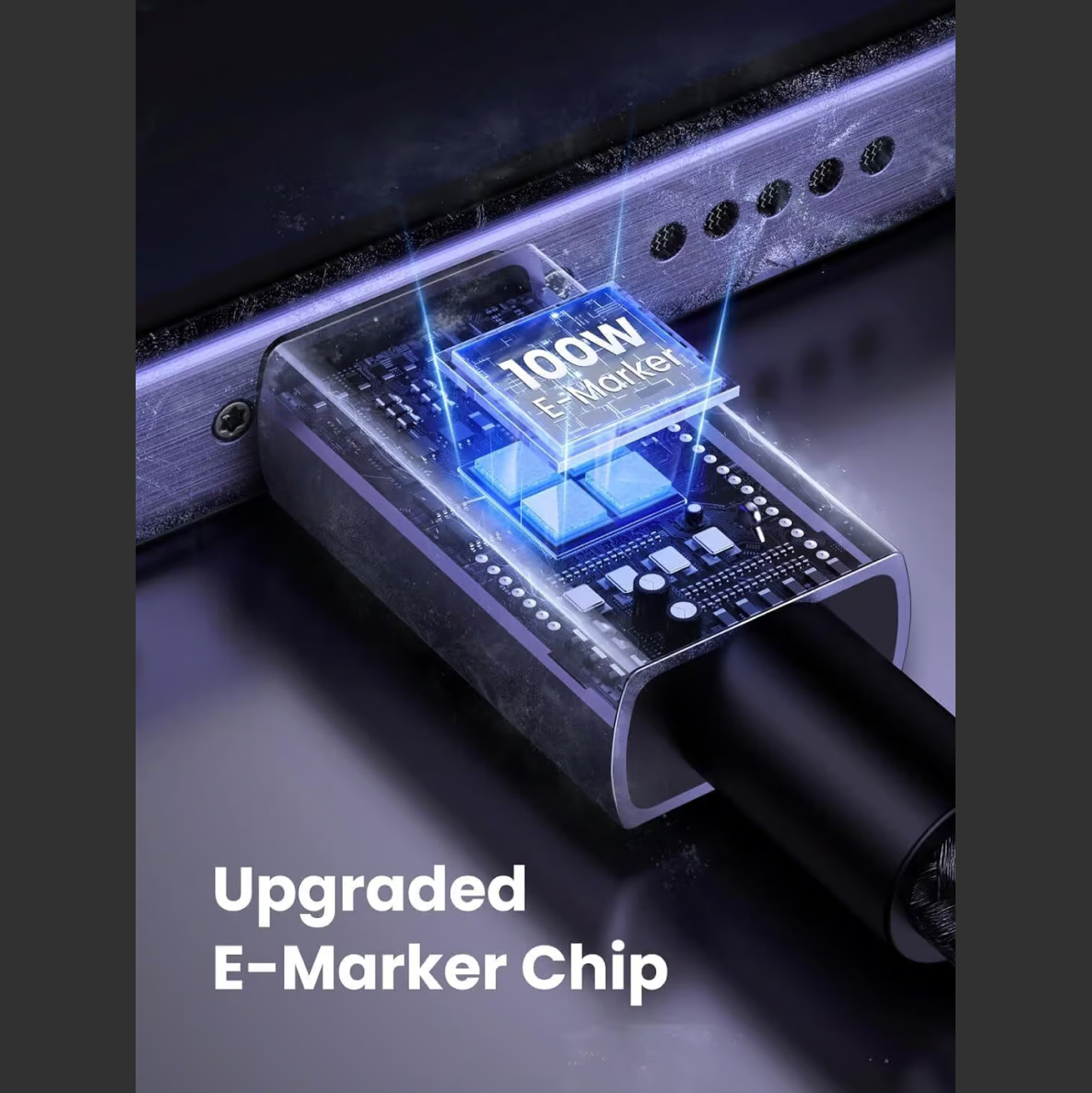 UGREEN Kabel Data Fast Charging Android iPad Air Pro Macbook Laptop Charger USB Type C 100W Cable - Gambar 6