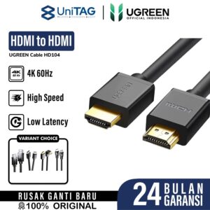 Cable HDMI to HDMI 1.4 UGREEN 4K 60Hz 3D Ethernet Kabel High Speed
