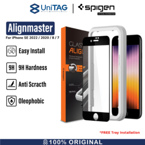 Tempered Glass iPhone SE 2020 / 8 / 7 Spigen AlignMaster Full Cover