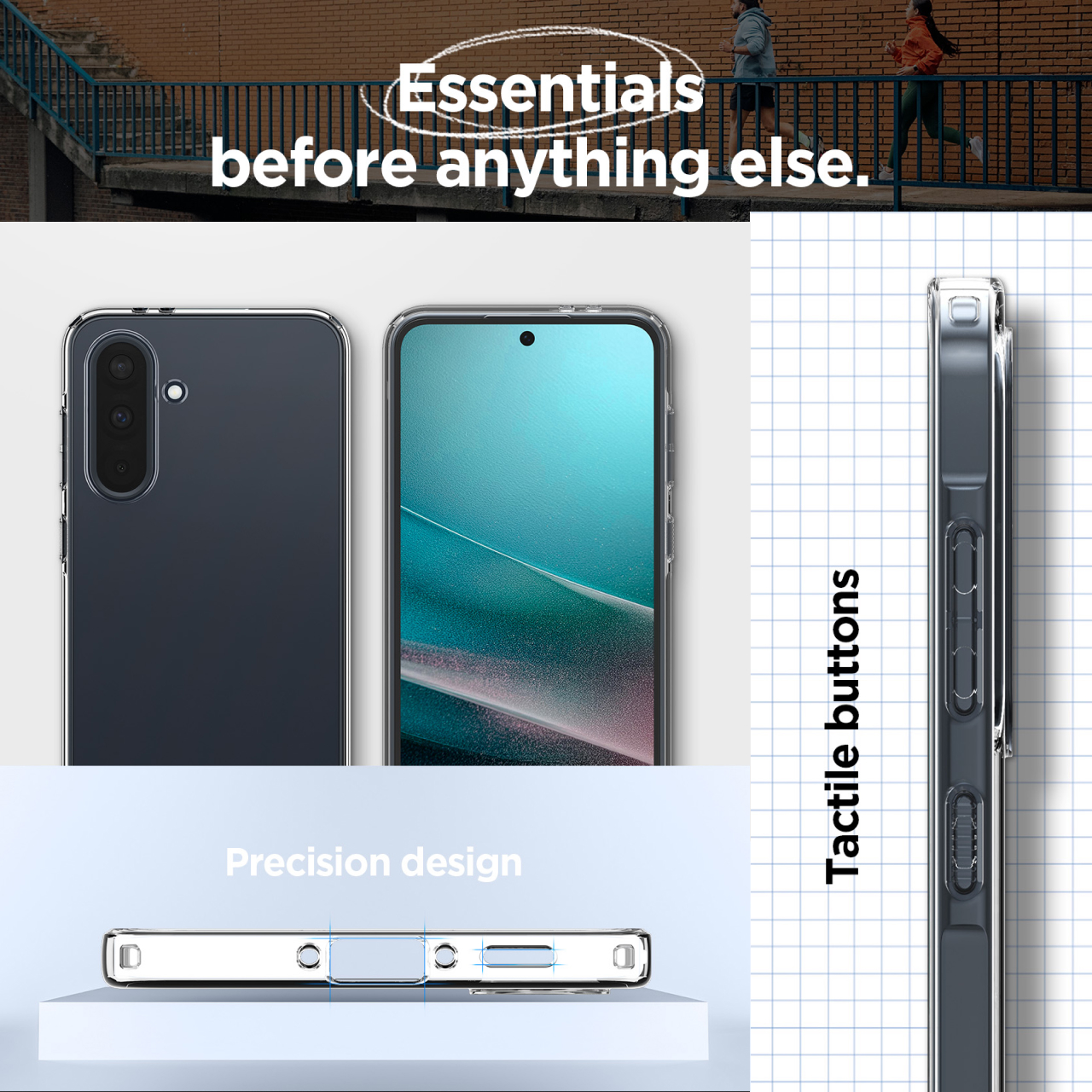 Case Samsung Galaxy A36 Spigen Liquid Crystal Softcase Clear TPU Transparan Casing - Gambar 3