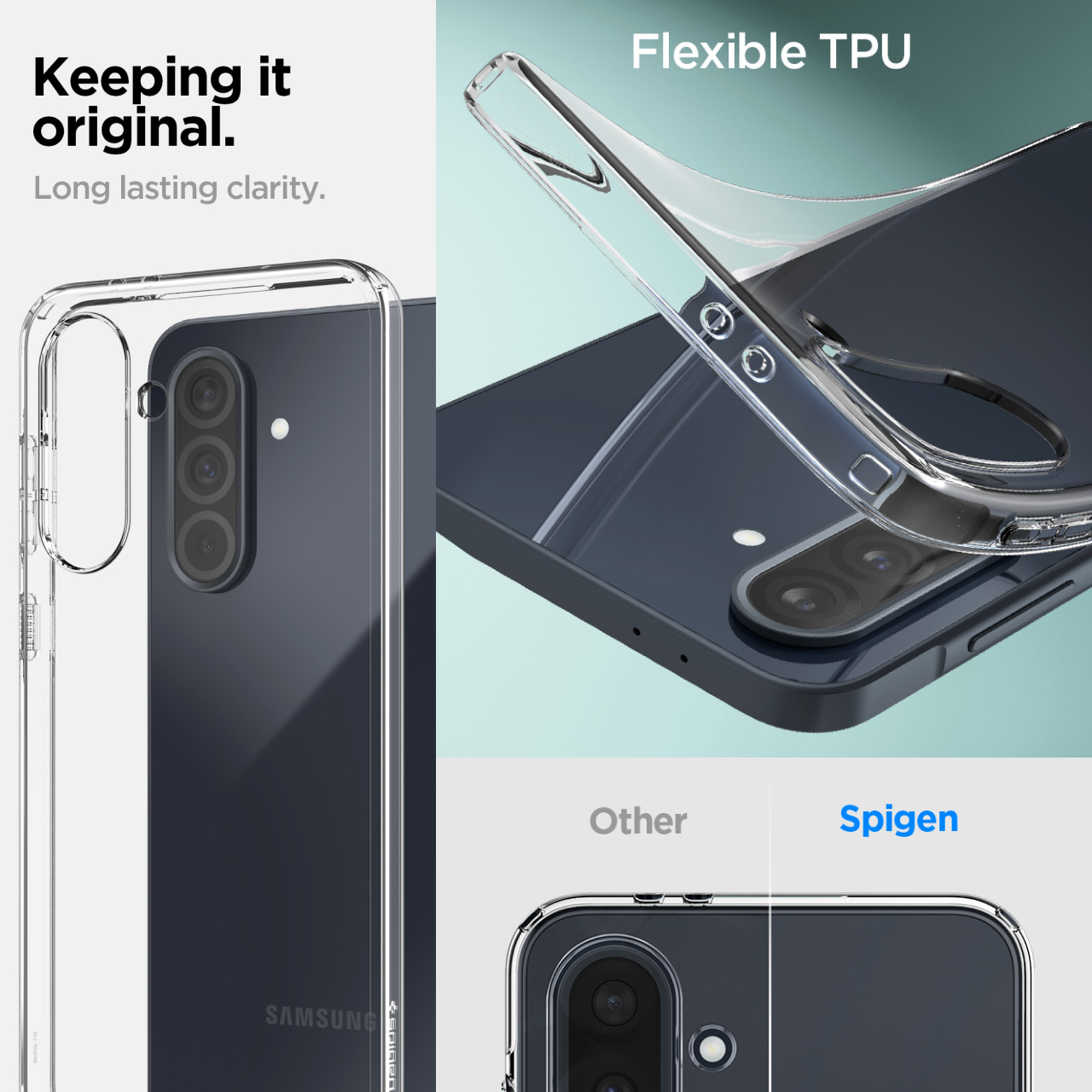 Case Samsung Galaxy A36 Spigen Liquid Crystal Softcase Clear TPU Transparan Casing - Gambar 5