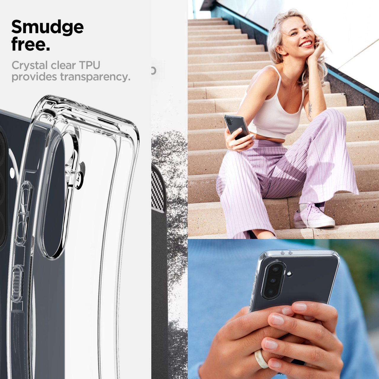 Case Samsung Galaxy A36 Spigen Liquid Crystal Softcase Clear TPU Transparan Casing - Gambar 6