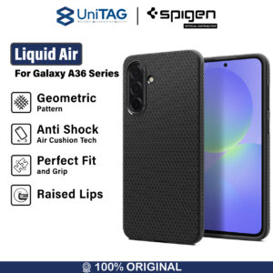 Case Samsung Galaxy A36 Spigen Liquid Air Softcase Hitam TPU Matte Black Casing