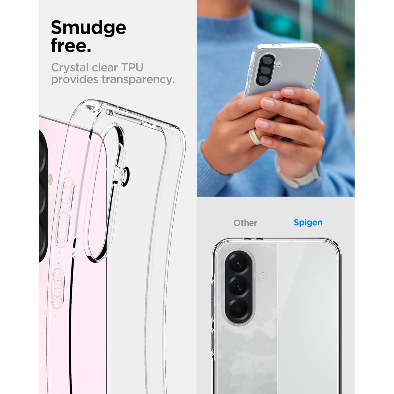 Case Samsung Galaxy A56 Spigen Liquid Crystal Softcase Clear TPU Transparan Casing - Gambar 2