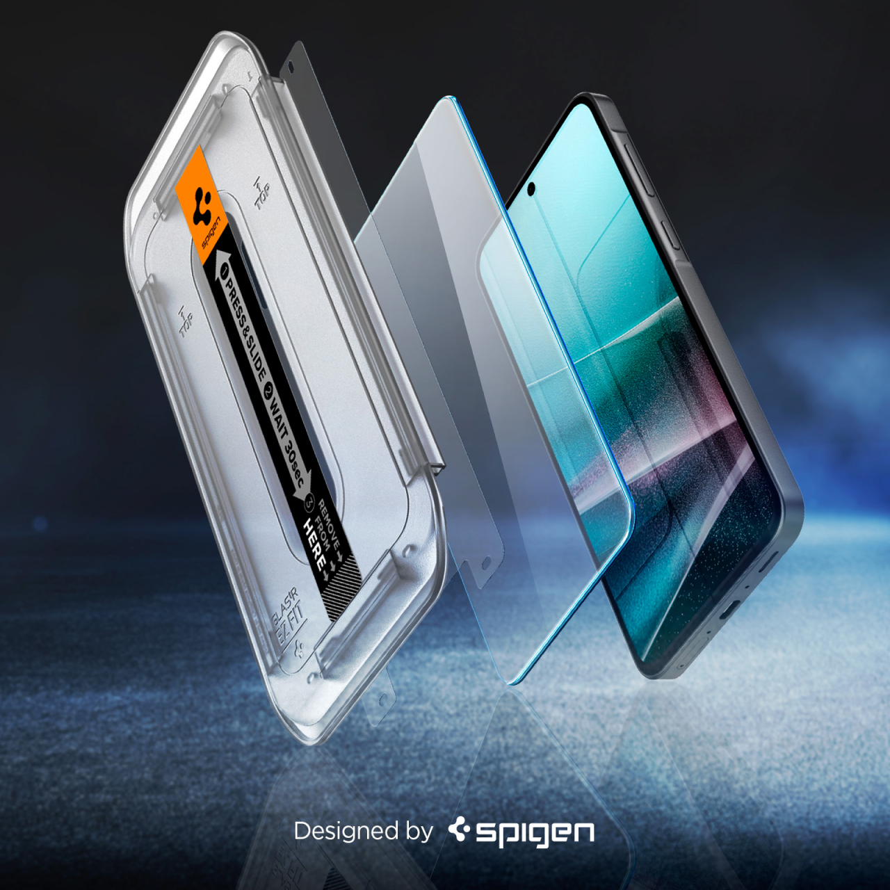 Tempered Glass Samsung Galaxy A36 Spigen GlastR EZ Fit Clear Anti Gores Transparan - Gambar 2