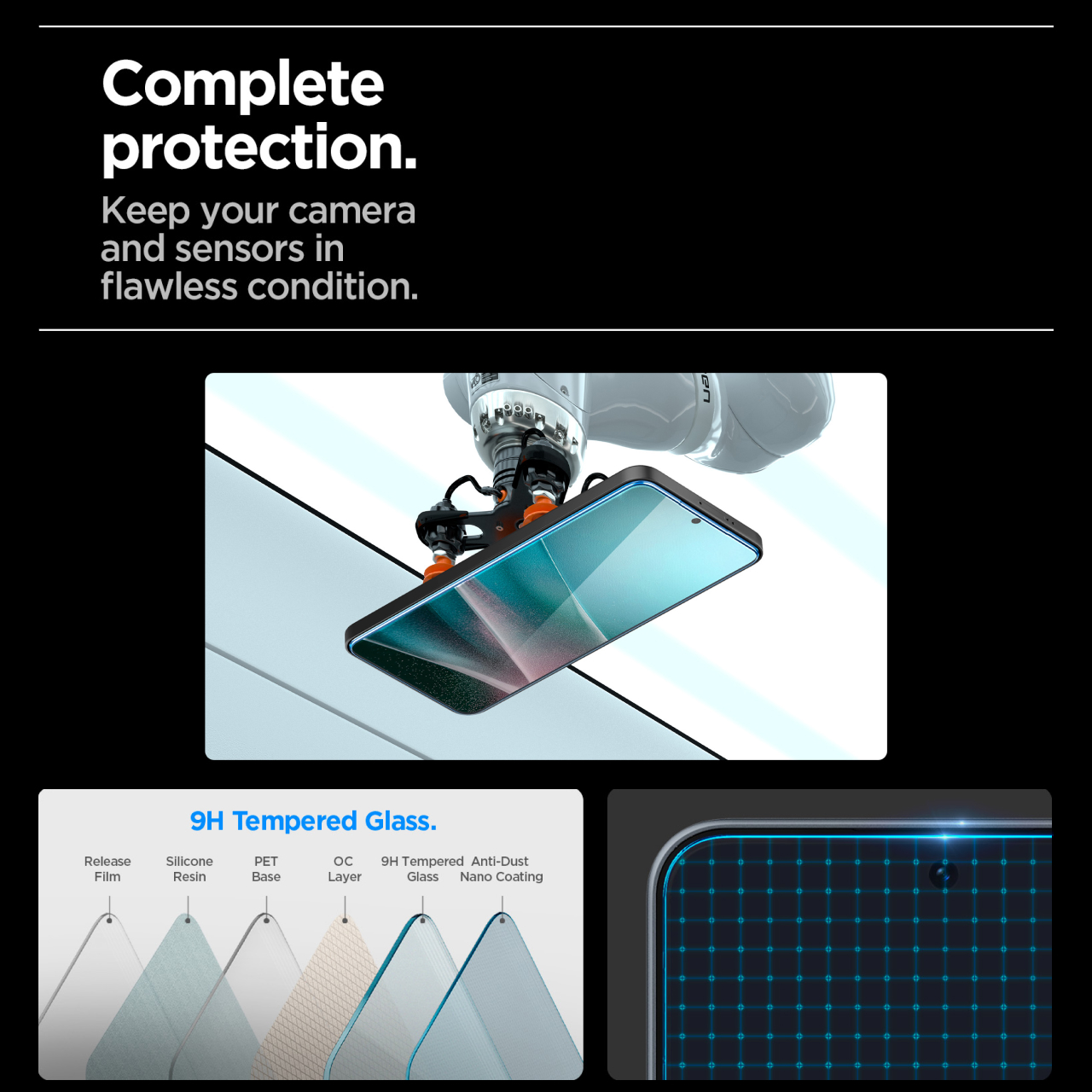 Tempered Glass Samsung Galaxy A36 Spigen GlastR EZ Fit Clear Anti Gores Transparan - Gambar 5