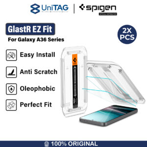 Tempered Glass Samsung Galaxy A36 Spigen GlastR EZ Fit Clear Anti Gores Transparan