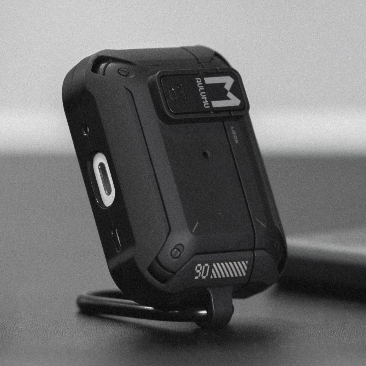 Case for Airpods Pro Gen 2 1 Aulumu Locked Armor Hard Cover Protective Casing with Keychain Carabiner - Gambar 2