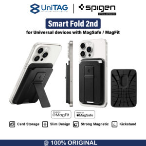 Spigen Card Holder Stand Universal Card Wallet Smart Fold 2nd MagFit MagSafe Magnetic Dompet Kulit