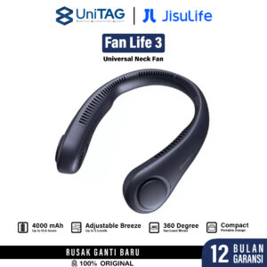 JISULIFE Kipas Angin Leher Neck Fan Life3 Mini Portable Kipas Gantung 4000mAH