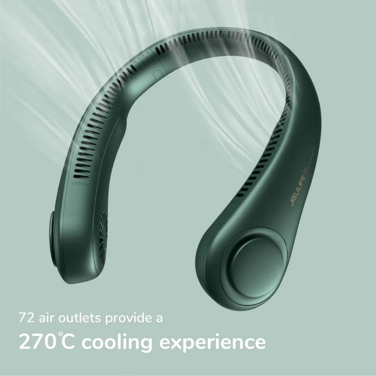 JISULIFE Kipas Angin Leher Neck Fan Life3 Mini Portable Kipas Gantung 4000mAH - Gambar 2