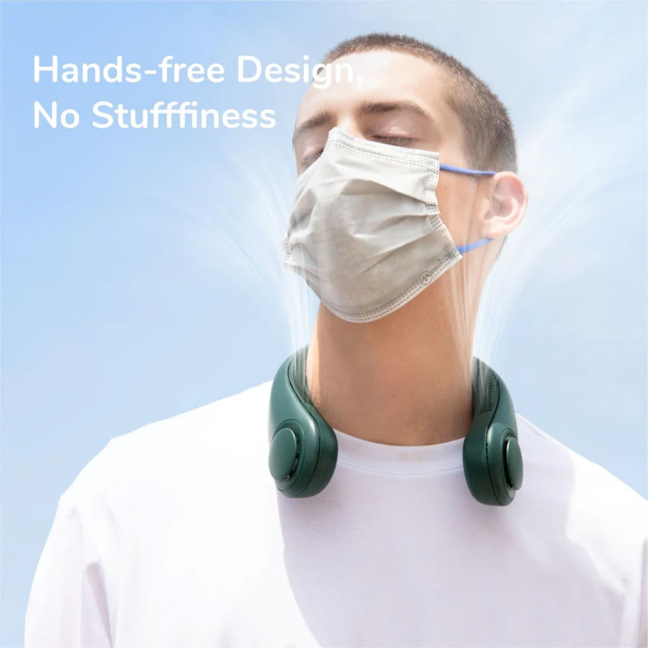 JISULIFE Kipas Angin Leher Neck Fan Life3 Mini Portable Kipas Gantung 4000mAH - Gambar 6