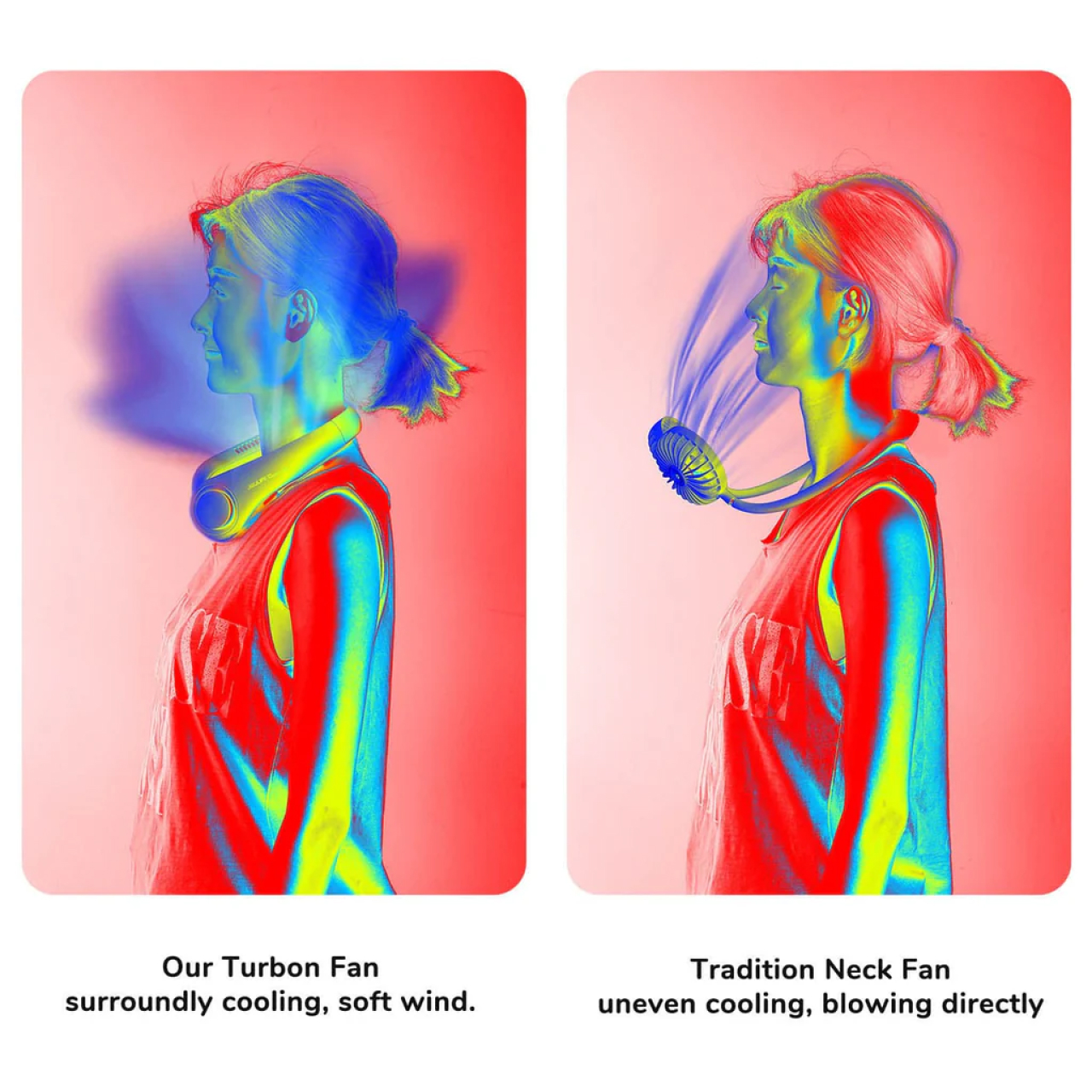 JISULIFE Kipas Angin Leher Neck Fan Life3 Mini Portable Kipas Gantung 4000mAH - Gambar 9