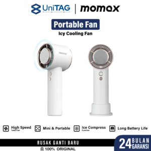 MOMAX Kipas Angin Portable Type USB C High-speed Ultra Freeze Portable Icy Cooling Fan
