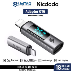 MCDODO Converter OTG Adapter for iPhone Type C to Lightning Male 36W Fast Charging