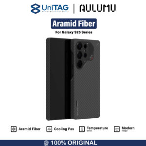 Case Samsung Galaxy S25 Ultra Aulumu Aramid Fiber Carbon Slim Anti Shock Crack Casing