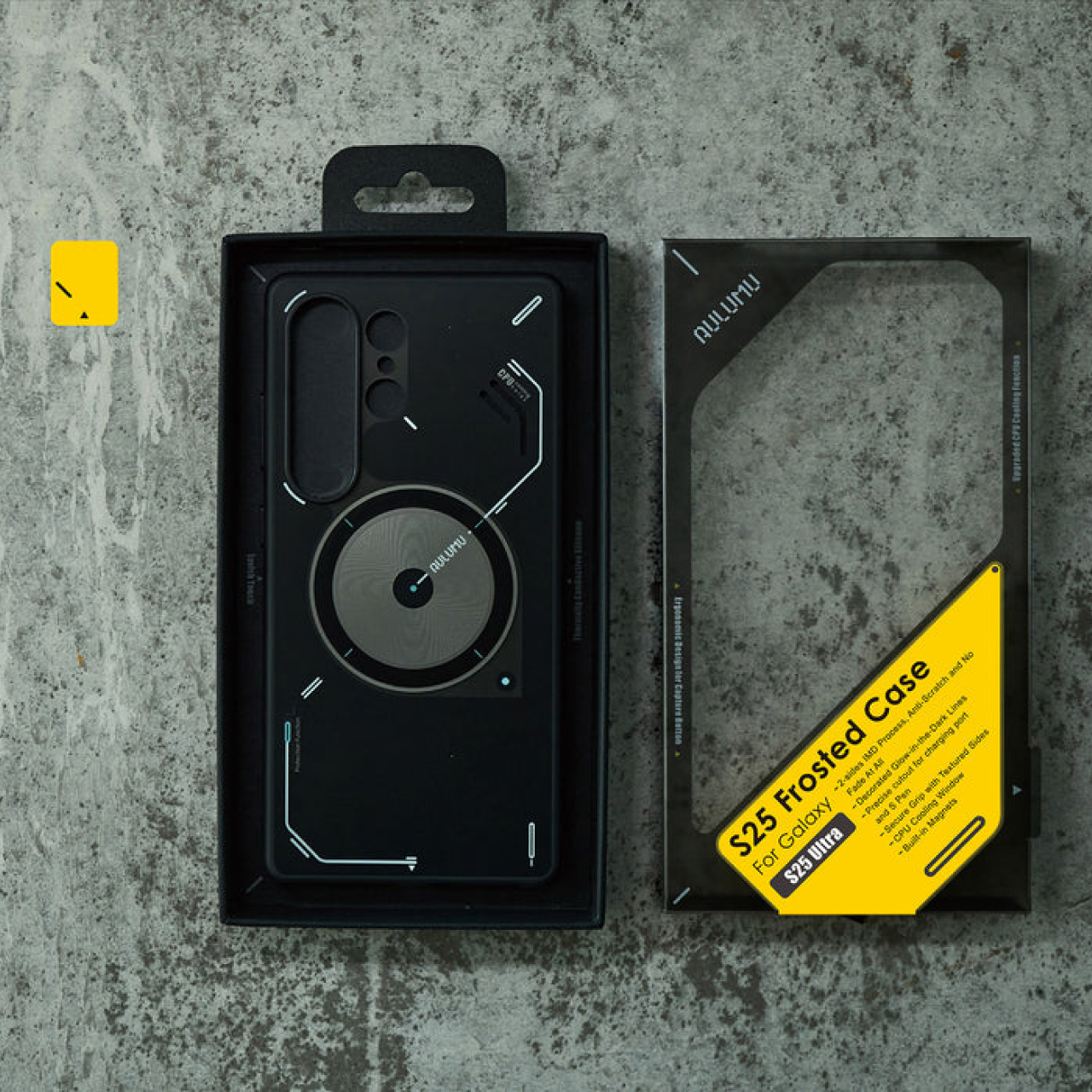 Case Samsung Galaxy S25 Ultra Aulumu Frosted MagSafe Cooling Anti Shock Crack Slim Hybrid Casing - Gambar 4