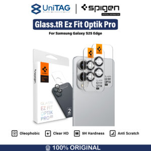 Camera Lens Protector Samsung Galaxy S25 Edge Spigen GlastR EZ Fit Optik Pro Tempered Glass