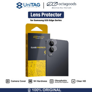 Camera Lens Protector Samsung Galaxy S25 Edge Octagoods Tempered Glass Pelindung Kamera Clear HD Anti Gores