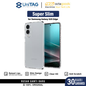 Case Samsung S25 Edge Octagoods Super Slim Hardcase Camera Cover Anti Scratch Matte Clear Casing