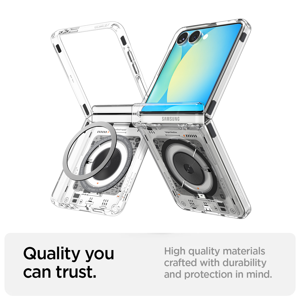 Case Pelindung HP for Samsung Galaxy Z Flip 7 / 7 FE / 6 Spigen Ultra Hybrid Pro Magfit Casing - Gambar 5