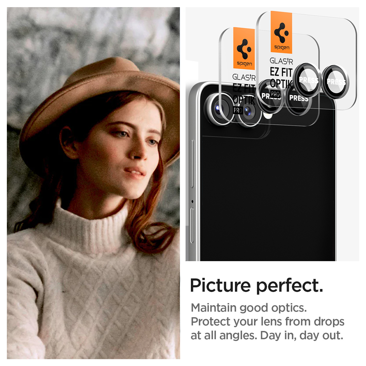 Camera Lens Protector Samsung Galaxy Z Flip 7 Spigen GlastR EZ Fit Pro Anti Gores Scratch Kamera - Gambar 5