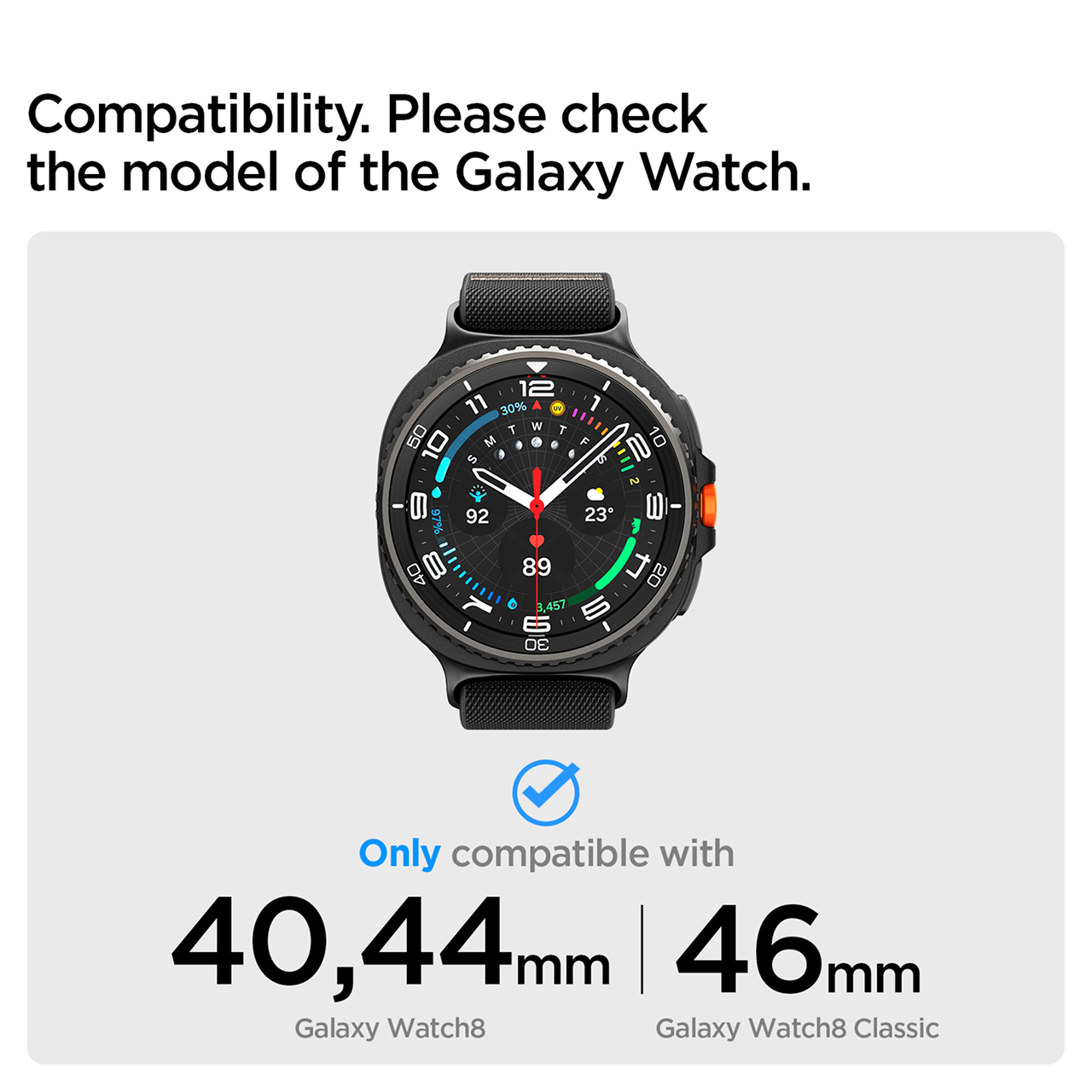 Strap for Samsung Galaxy Watch 8 46/44/40mm Spigen Band Lite Fit Kain Nylon Fabric Loop Stainless Steel - Gambar 3