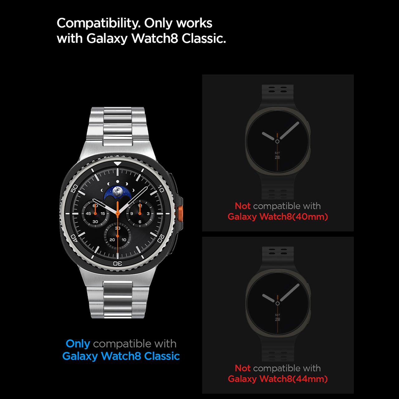Tempered Glass for Samsung Galaxy Watch 8 46/44/40mm Spigen Glas.tR Ez Fit 9H Clear Anti Scratch - Gambar 5