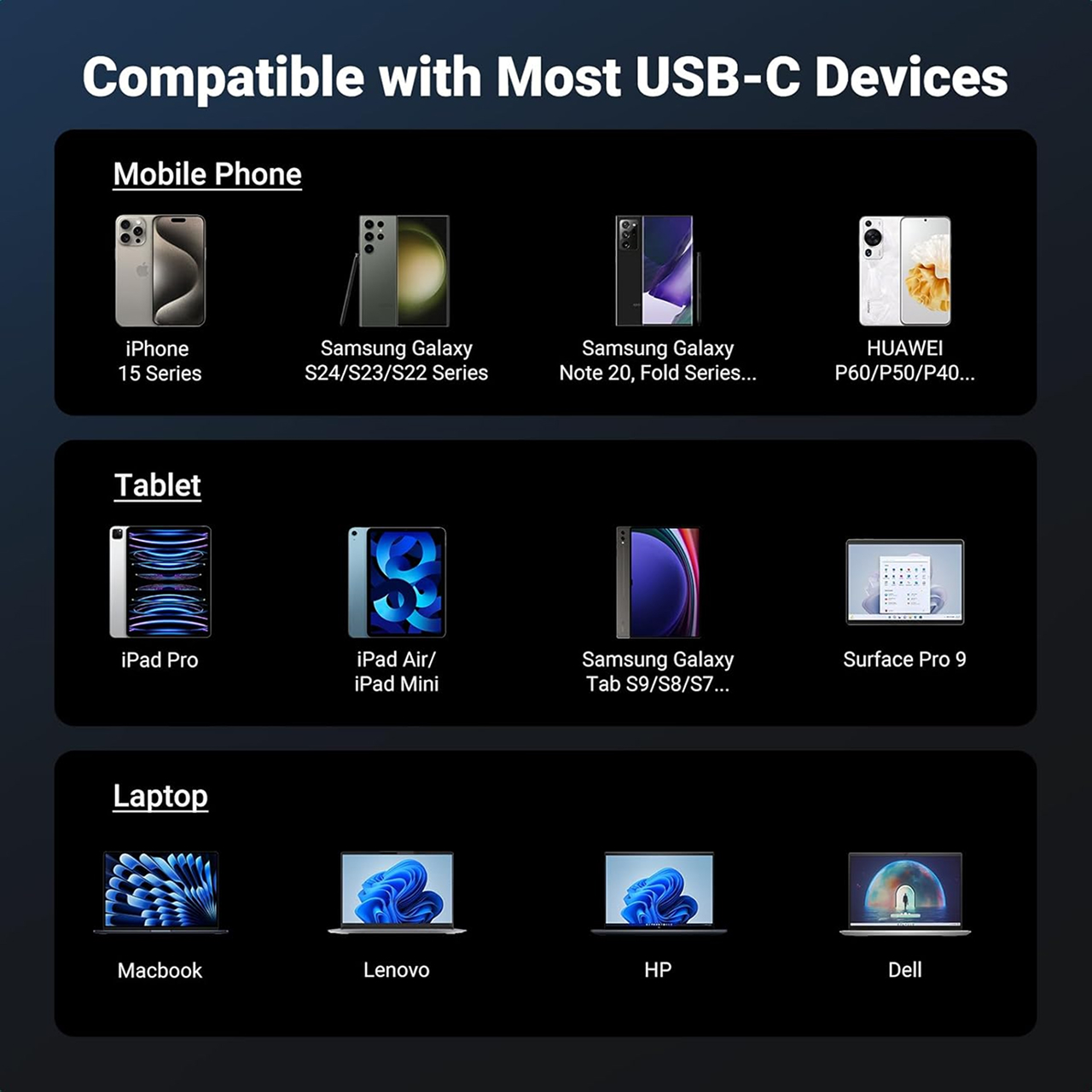 UGREEN Headset Kabel Earphone Wired In-Ear with USB Type C Connector 3.5mm Plug Clear Audio - Gambar 7